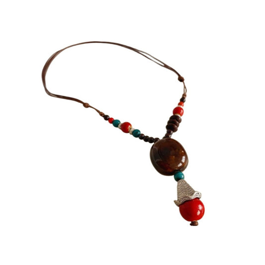 Bauai - Boho Beaded Statement Necklace - Vintage & Bold