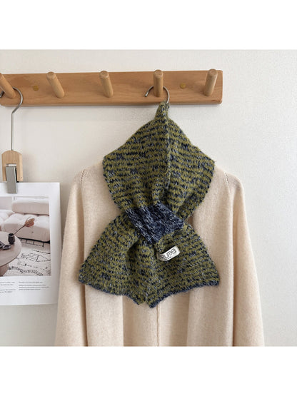 Scarvii - Fuzzy Knit Striped Scarf