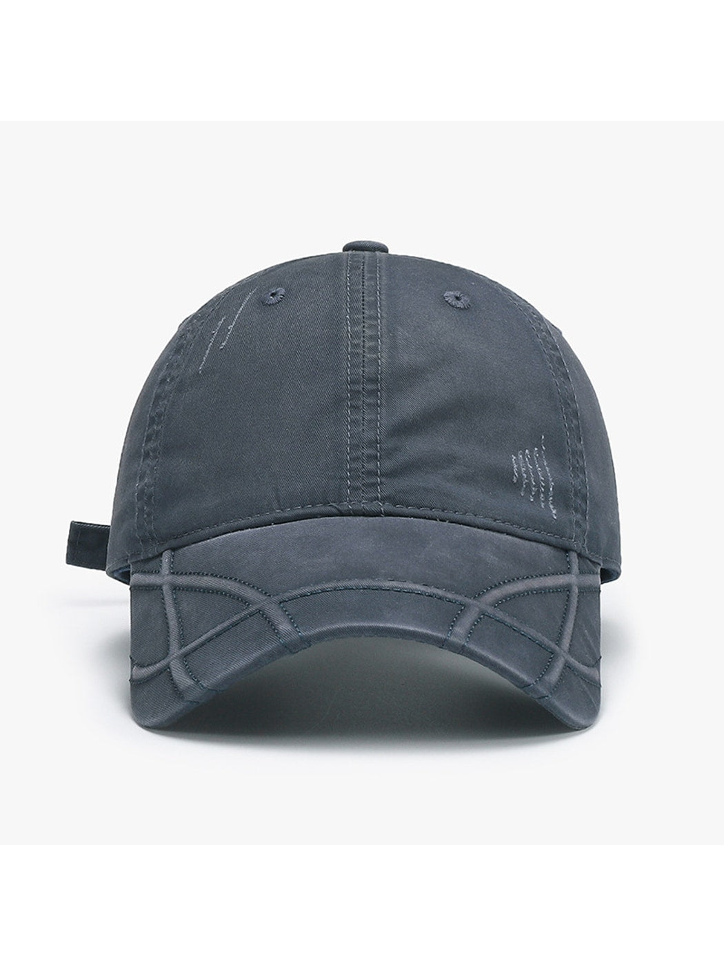Haila - Round Crown Solid Color Baseball Cap