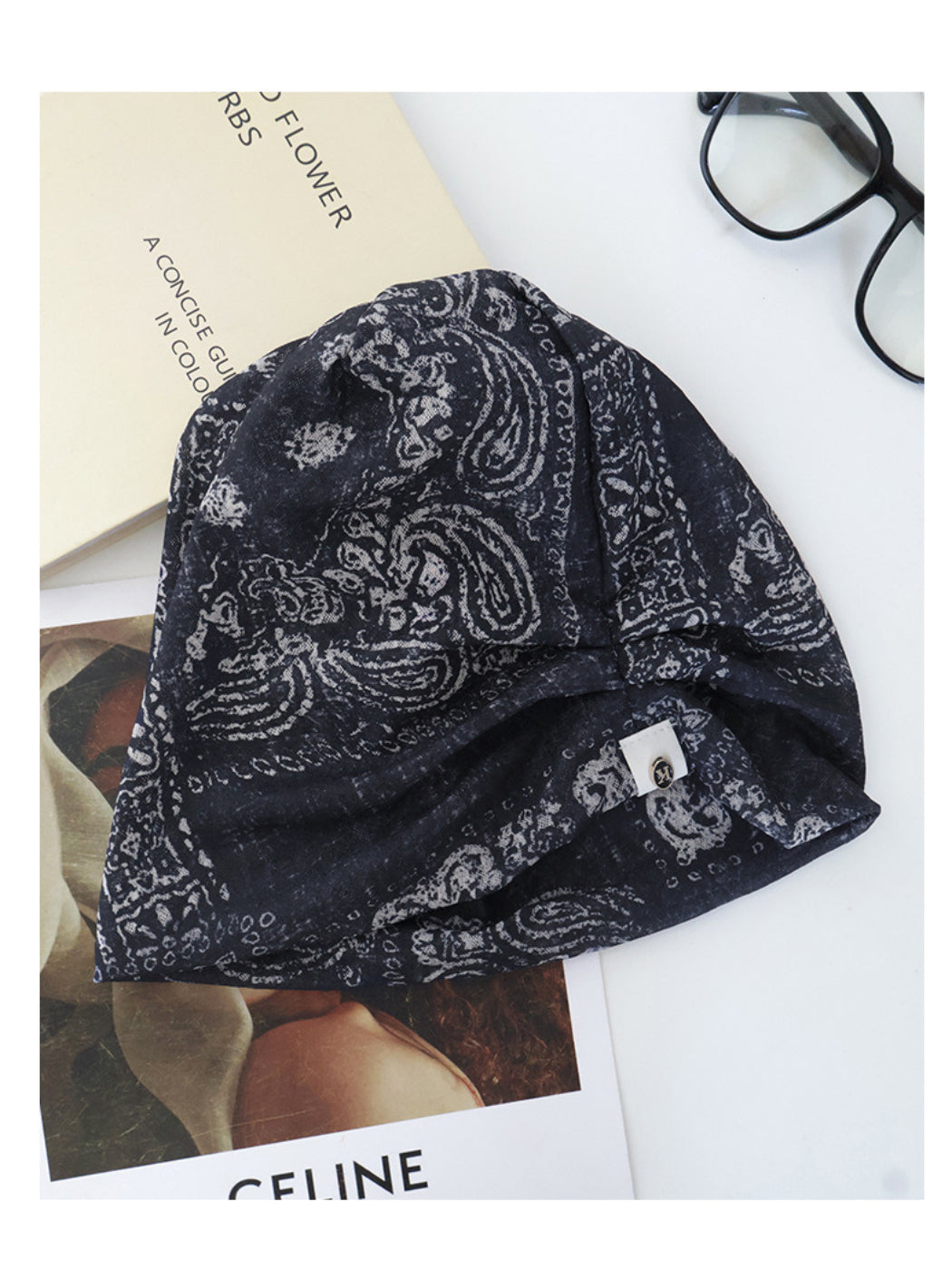 Haila - Paisley Print Slouchy Hat