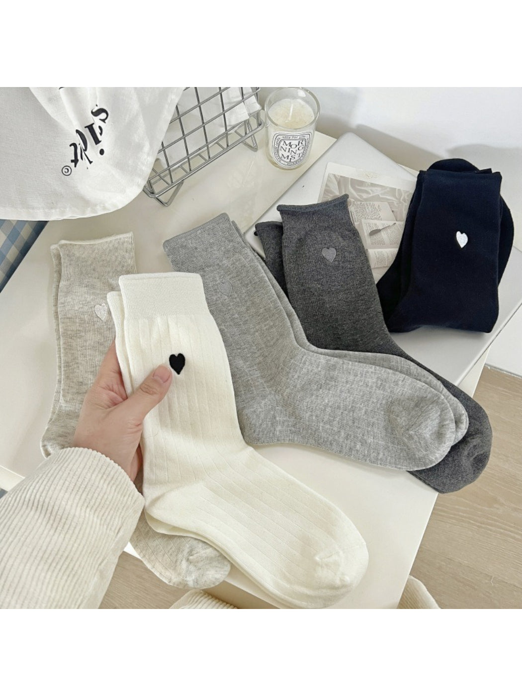 Rufia - Mini Heart Crew Socks product image 1