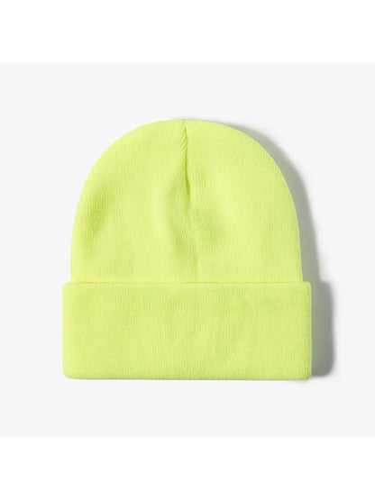 Haila - Solid Fine-Knit Cuffed Beanie