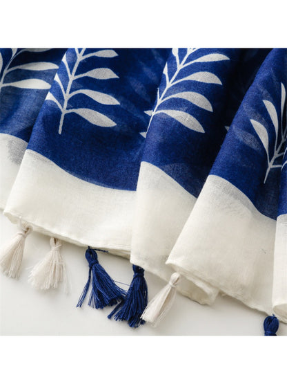 Scarvii - Botanical Border Print Scarf