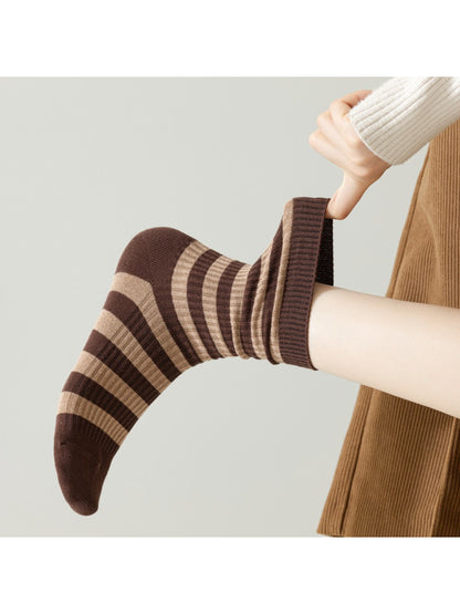 Rufia - Cozy Ribbed Stripe Crew Socks product image 2