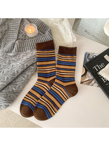 Rufia - Classic Multi-Stripe Crew Socks