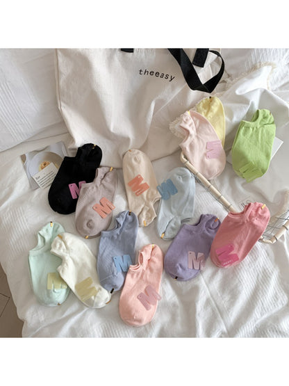 Rufia - Pastel Letter No-Show Socks product image 1