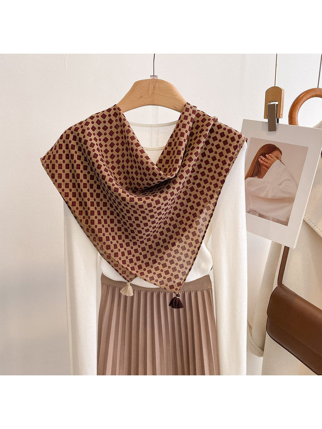Scarvii - Square and Dot Patterns Square Scarf
