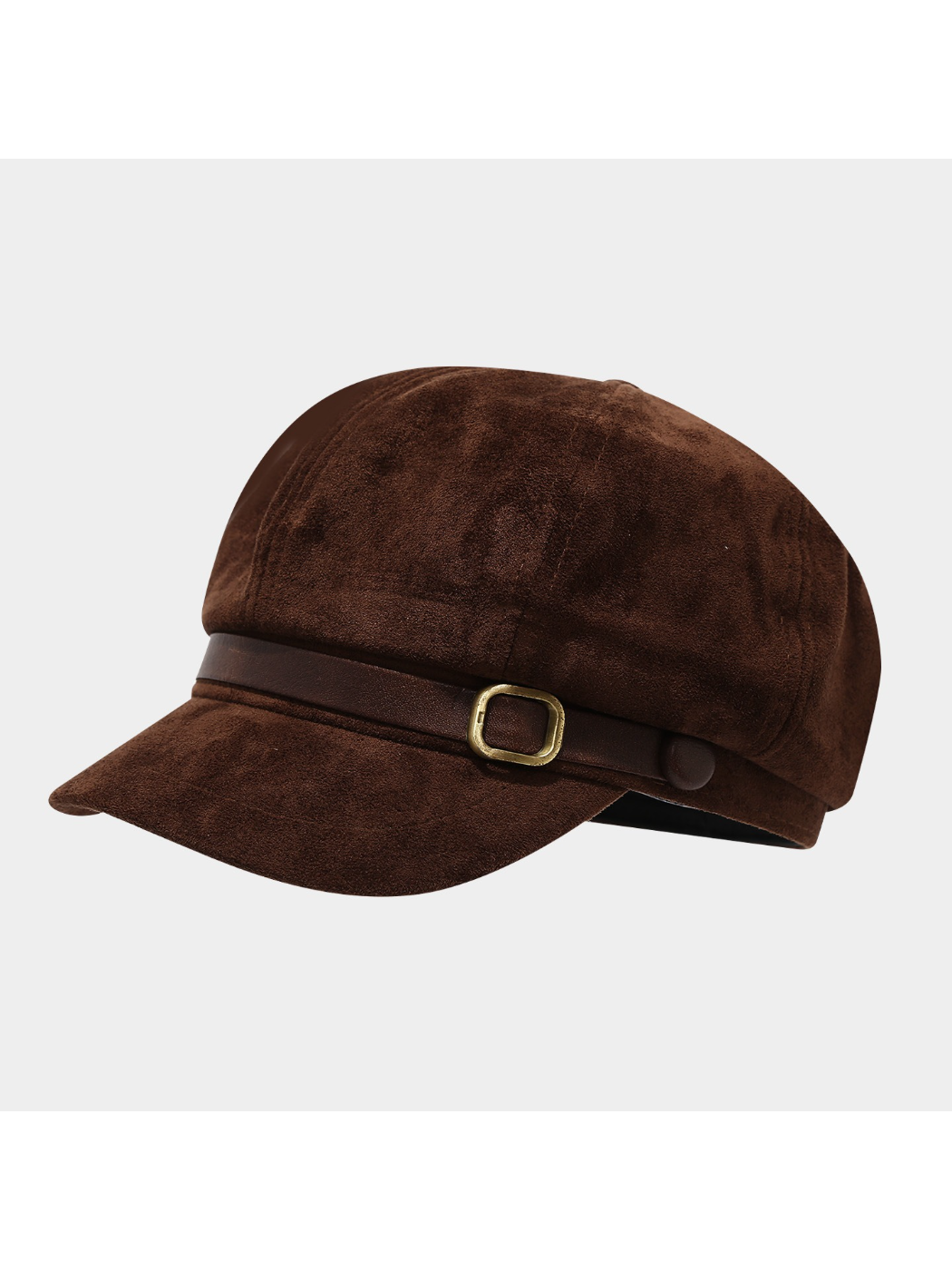 Haila - Vintage Buckle Band Newsboy Cap
