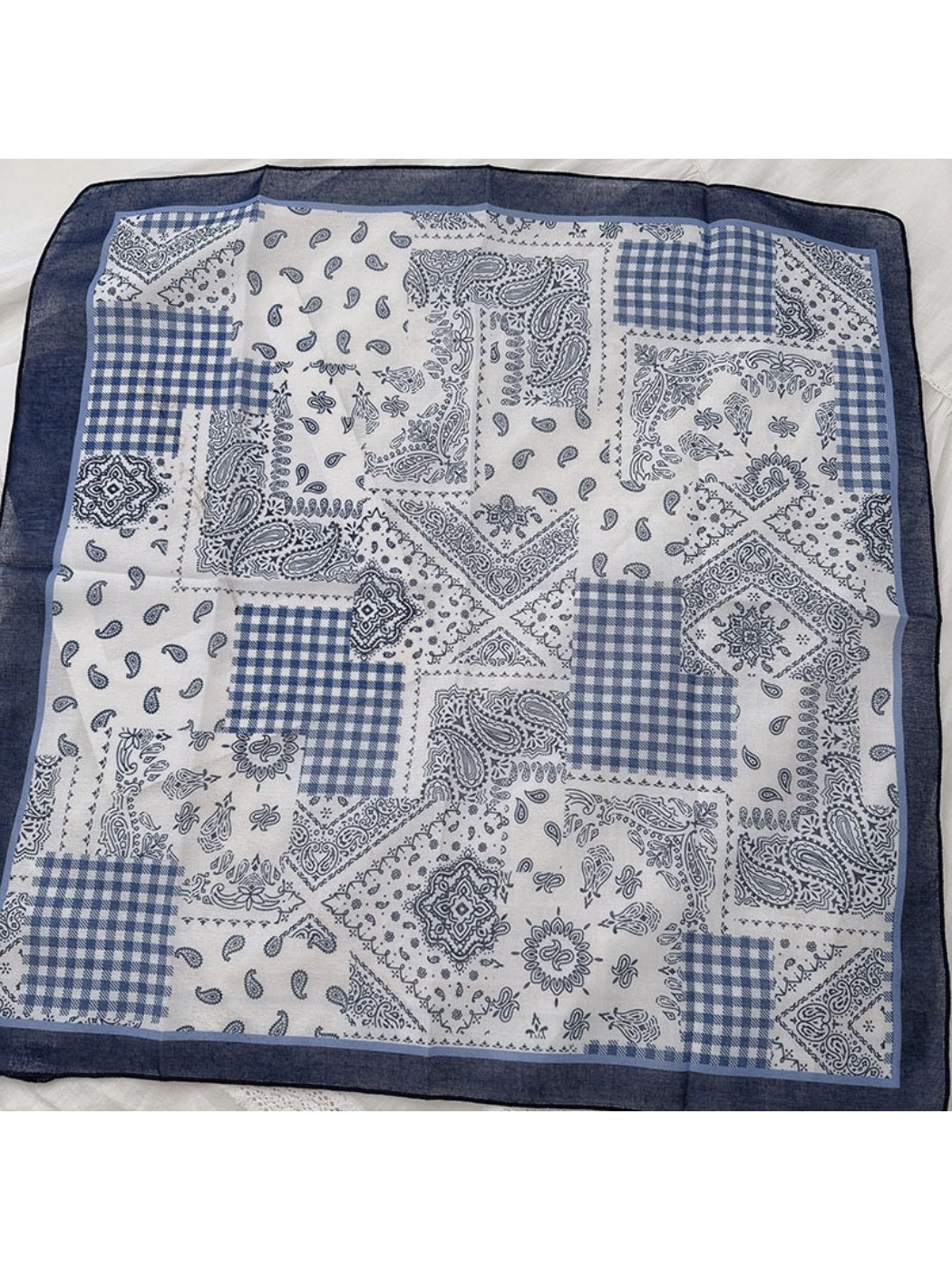 Scarvii - Vintage Paisley Square Neck Scarf