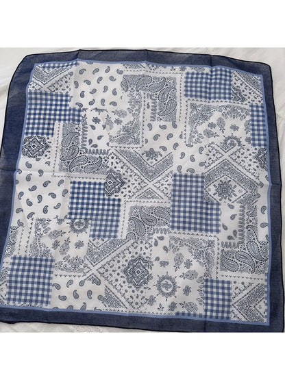 Scarvii - Vintage Paisley Square Neck Scarf