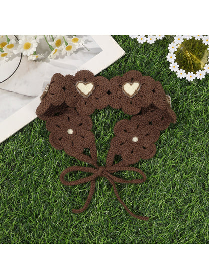 Scarvii Crochet Flower Bandana Scarf