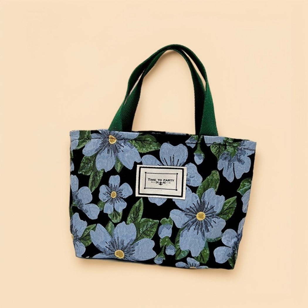 Small Colorblock Jacquard Handbag