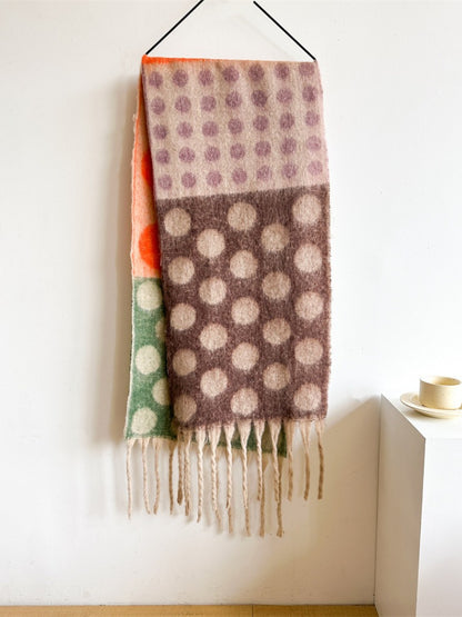 Scarvii - Bold Retro Polka Winter Scarf