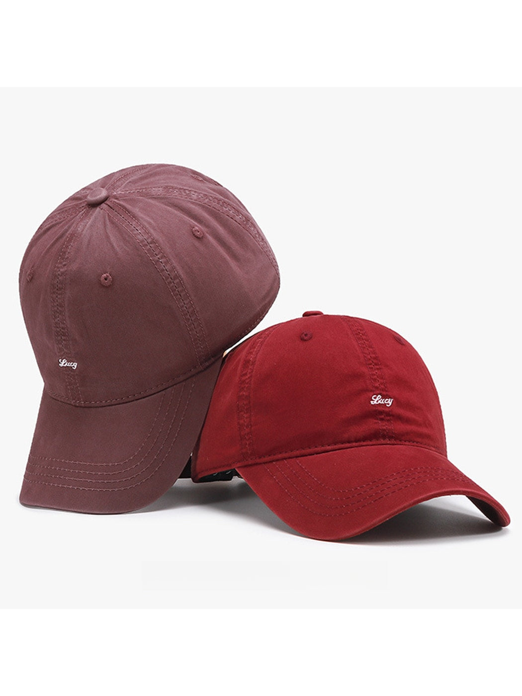 Haila - Curved Brim Round Crown Baseball Cap