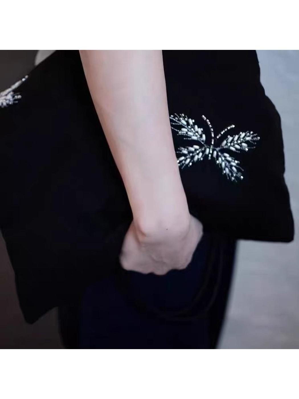 Cosbai - Elegant Butterfly Detail Daily Tote Bag