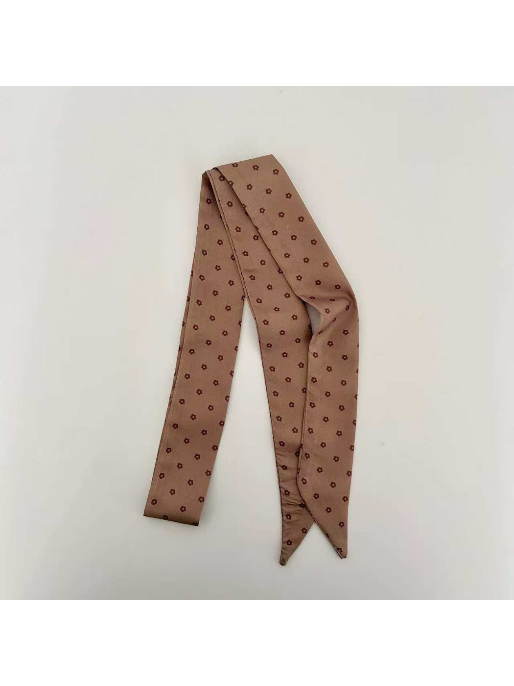 Scarvii Vintage Floral Pattern Skinny Scarf