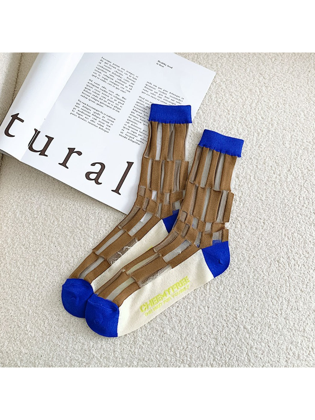 Rufia - Graphic Panel Design Crew Socks product image 5
