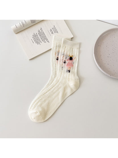 Rufia - Storybook Figure Motif Crew Socks product image 3