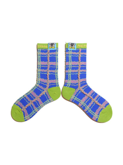 Rufia - Artist Illustration Colorful Crew Socks