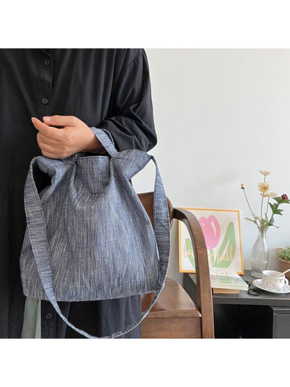 Interior view of Cosbai Soft Slouch Crossbody Bag showing spacious