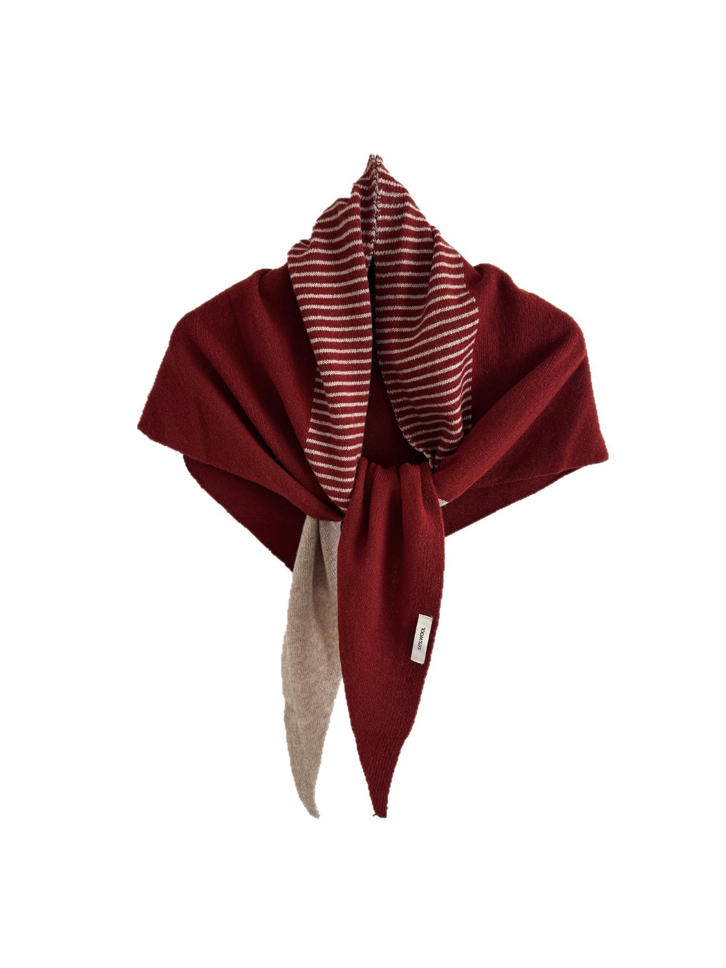Scarvii - Striped Two Tone Winter Triangle Scarf