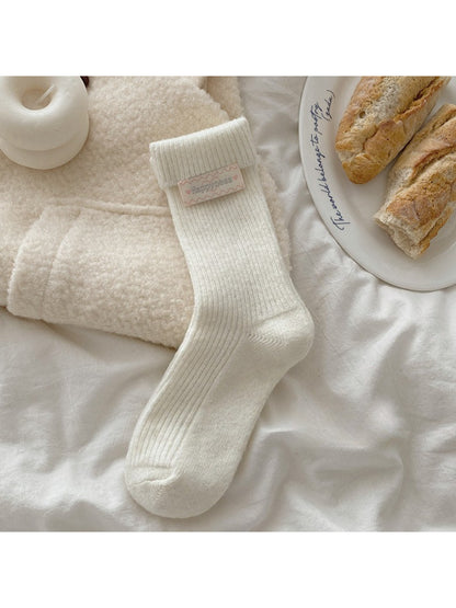 Rufia - Ribbed Knit Crew Socks