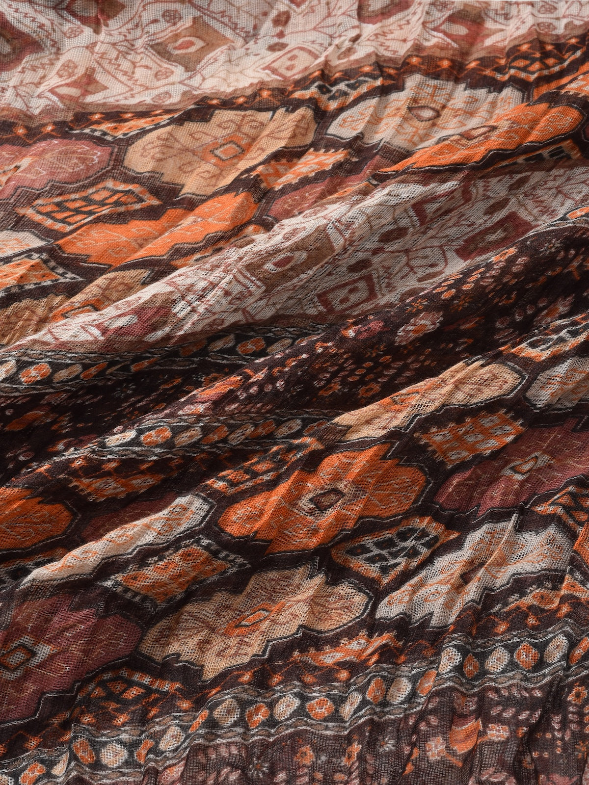 Scarvii - Vintage Print Crinkle Scarf