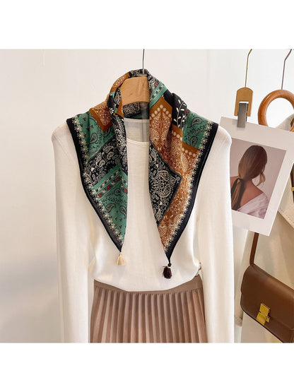 Scarvii - Vintage Inspired Paisley Square Scarf