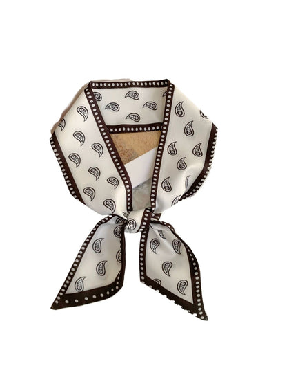 Scarvii - French Elegant Vintage Paisley Slim Scarf