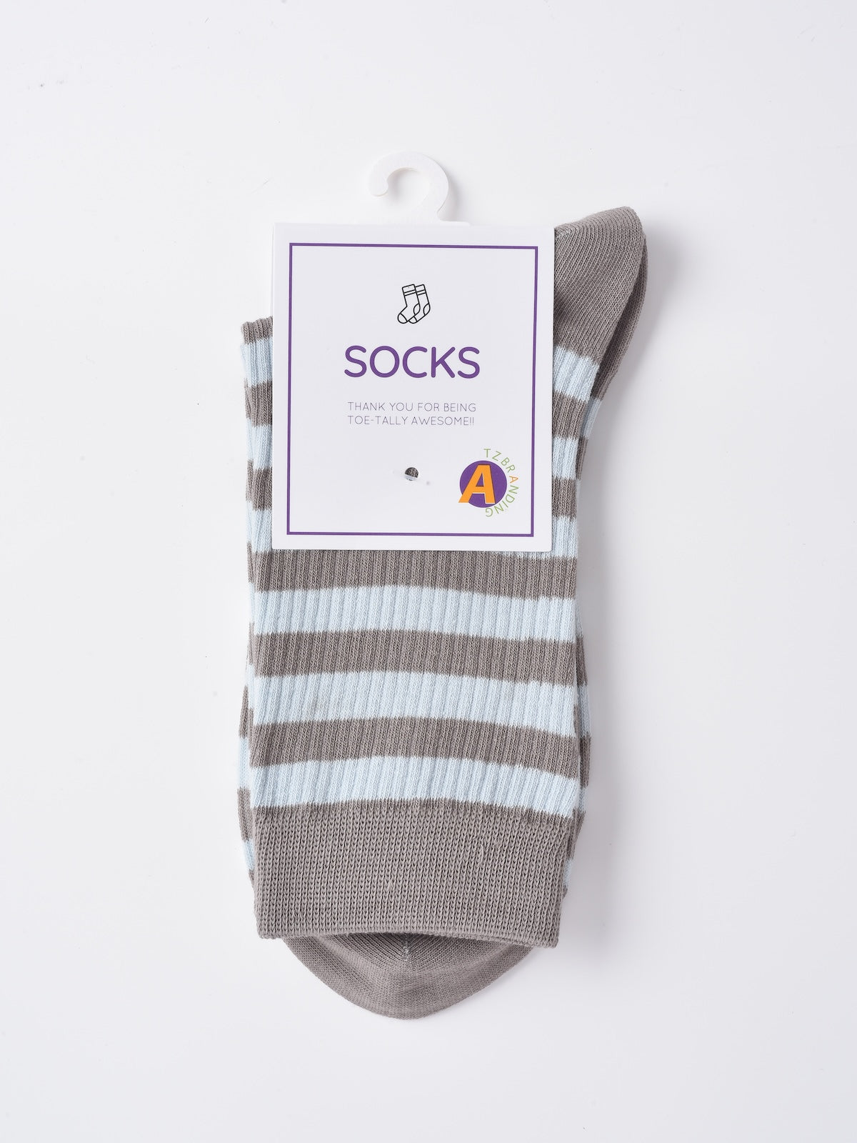 Rufia - Gray Floral Bow Mid-Calf Socks for Women