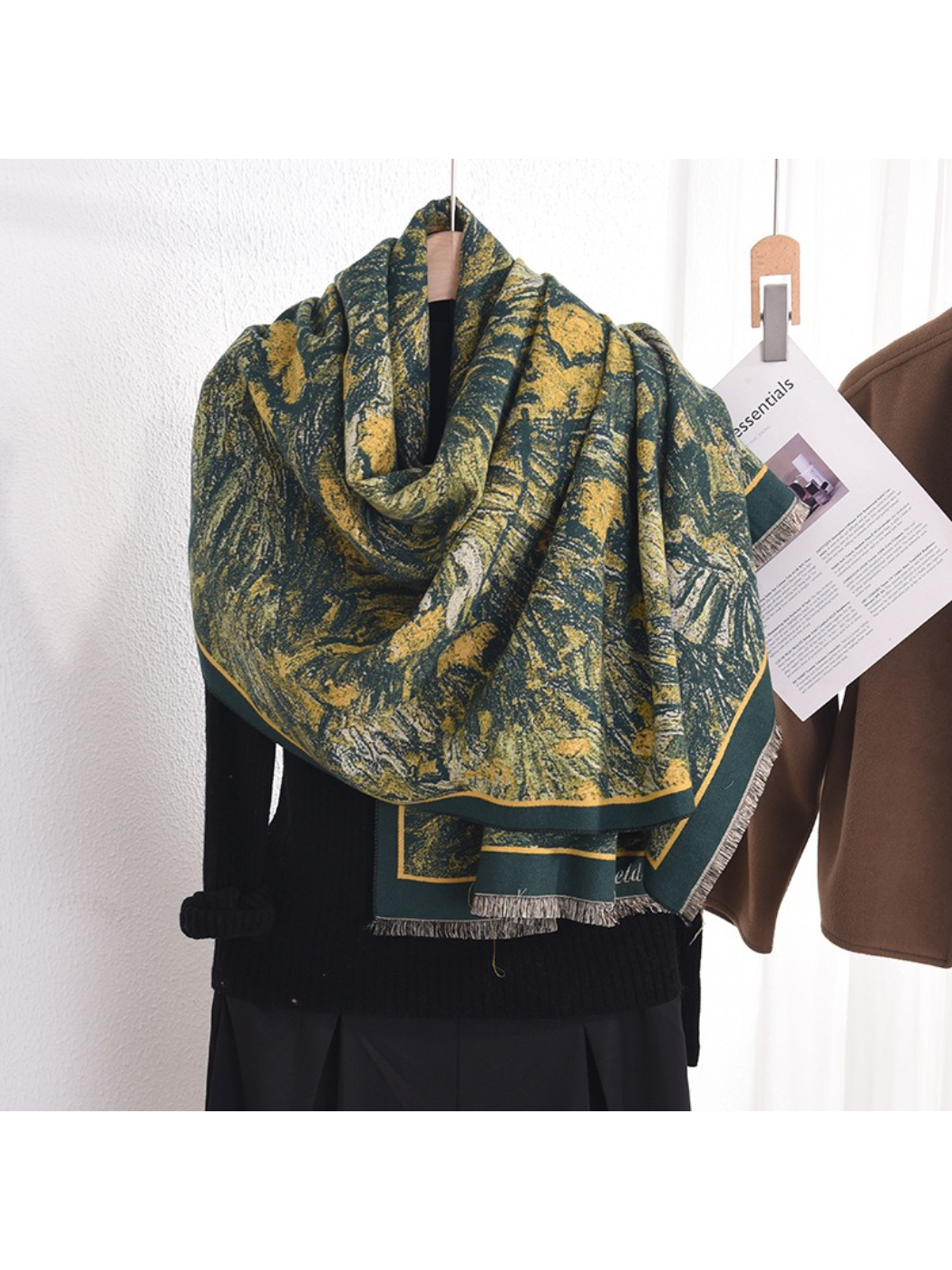Scarvii - Artistic Floral Painting  Scarf