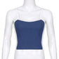 Vesty - Retro Color-Block Knit Tank