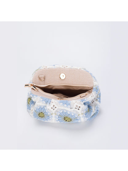 Cosbai makeup pouch open, displaying spacious interior for cosmetics storage