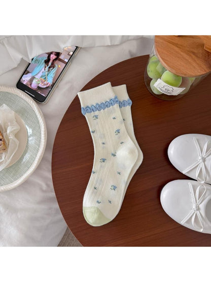 Rufia - Fresh Style Printed Crew Socks