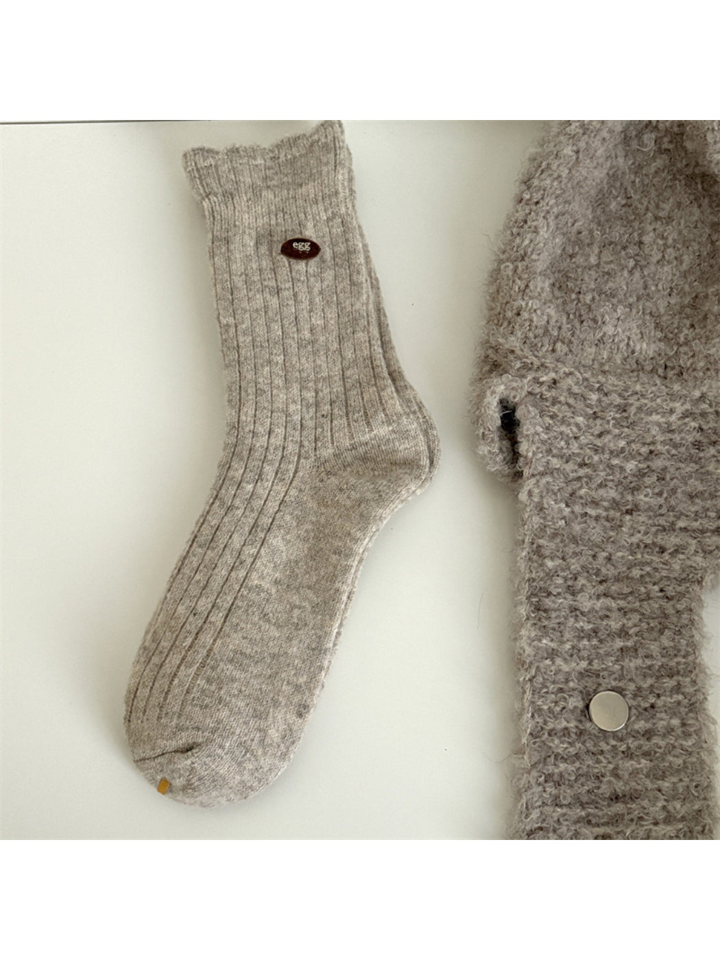 Rufia - Soft Ribbed Socks with Tiny Label