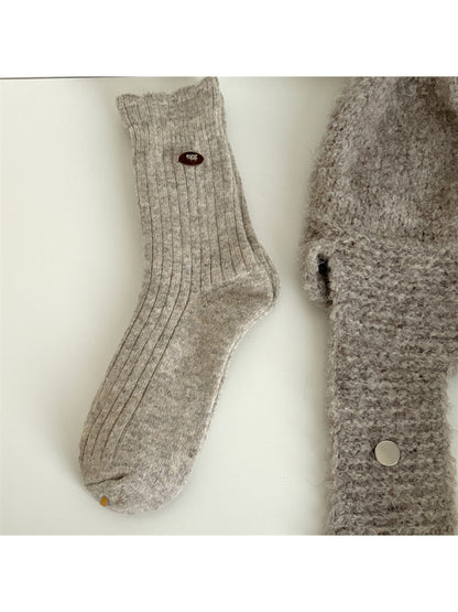 Rufia - Soft Ribbed Socks with Tiny Label