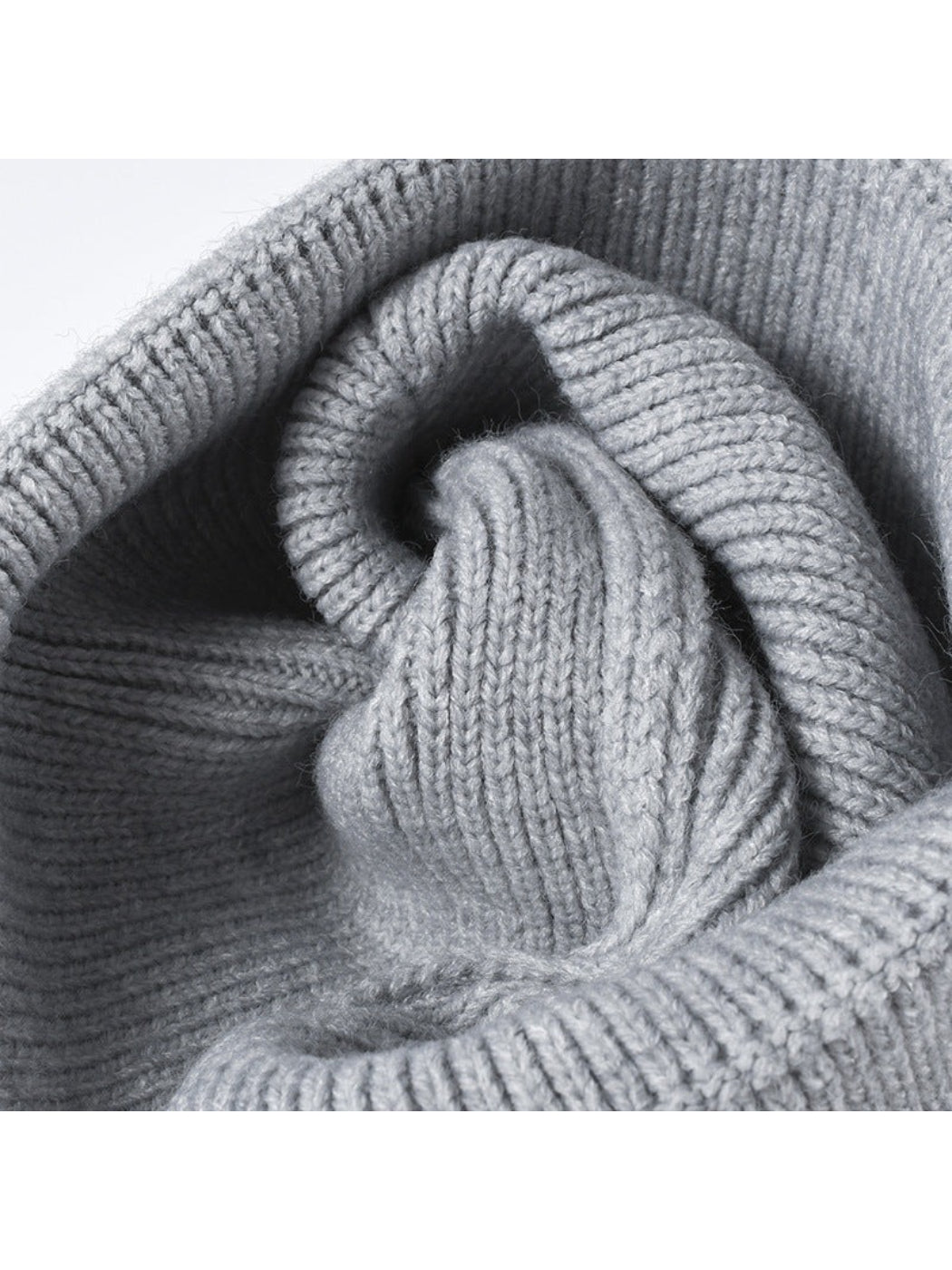 Haila - Heart Accent Cuffed Knit Beanie
