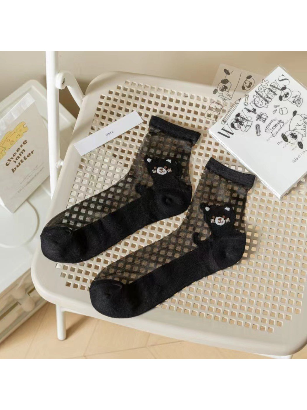 Rufia - Cute Cat Sheer Ankle Socks product image 8