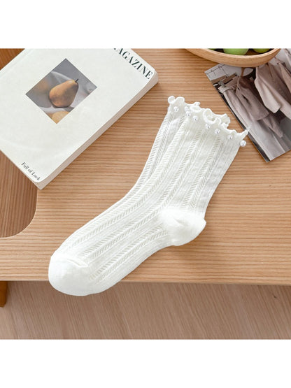 Rufia - Ribbed Stripe Crew Socks product image 3