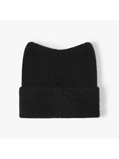 Haila - Peaked Crown Cuffed Knit Beanie