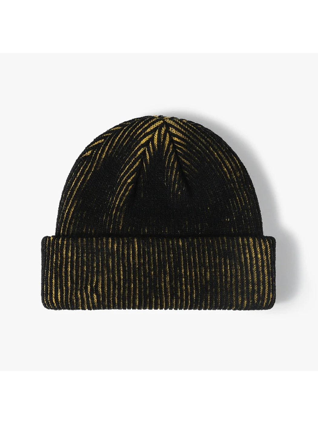 Haila - Contrast-Thread Ribbed Cuffed Knit Beanie