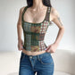 Vesty - Vintage Floral Crop Top  small  - Cottagecore Chic