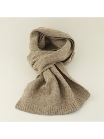 Haila - Women's Fur Pom Knit Hat and Scarf Set