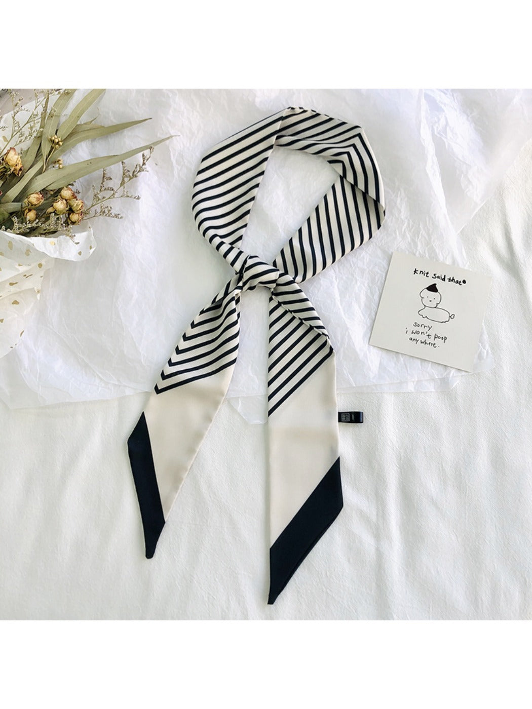 Scarvii - Elegant Versatile Stripe Long Headband