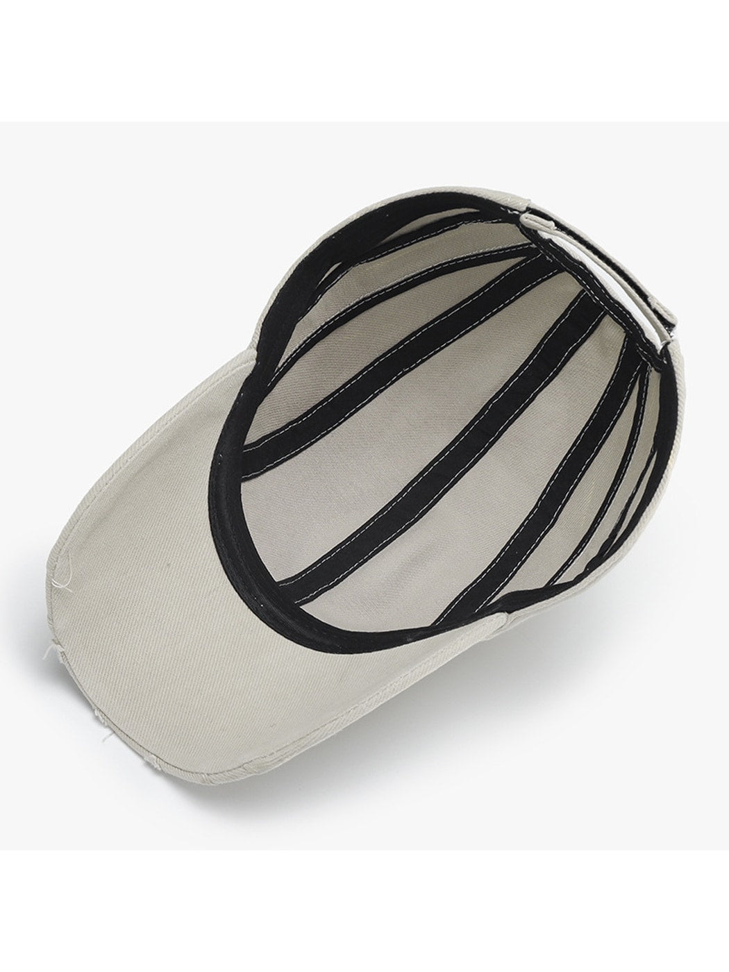 Haila - Distressed Adjustable Curved Brim Baseball Cap