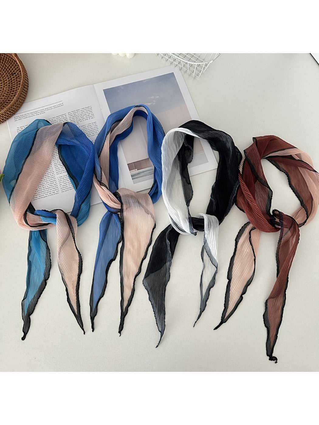 Scarvii - Color Block Triangle Scarf