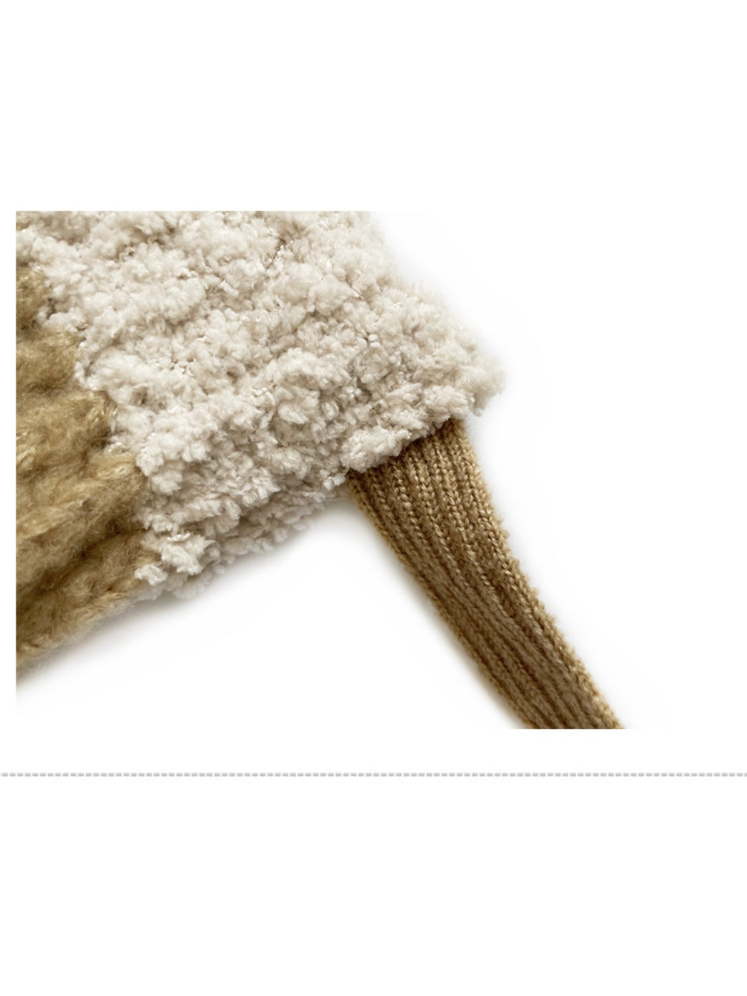 Haila - Knitted Beanie with Plush Trim & Earflaps