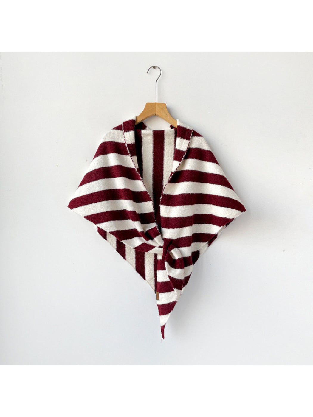 Scarvii - Solid Color Knit Triangle Shawl