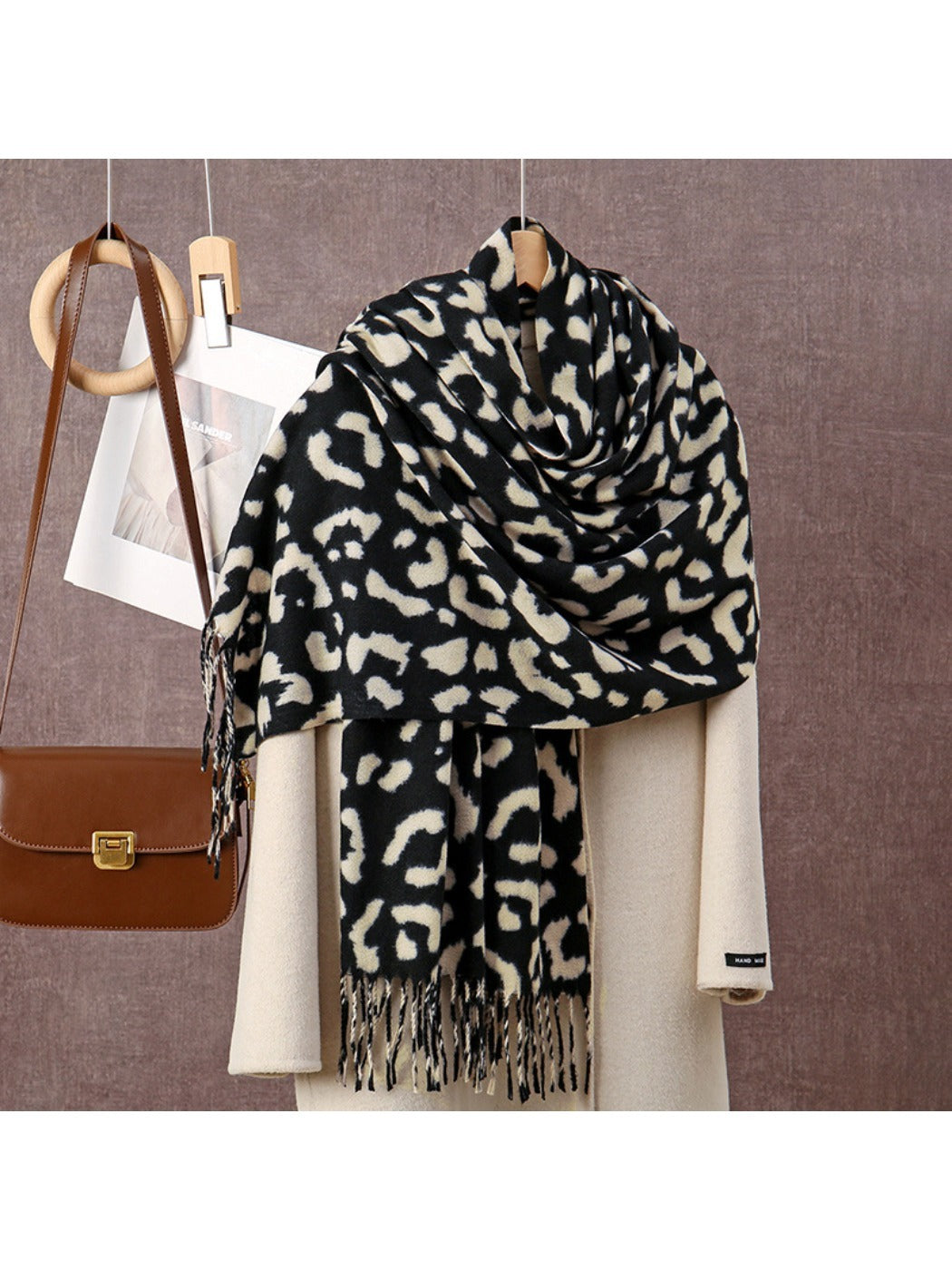 Scarvii - Leopard Print Winter Neck Scarf