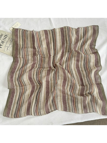 Scarvii - Sheer Stripe Square Scarf